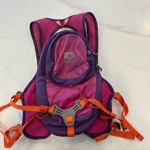 Nathan Pink Purple Hydration Backpack with Orange Straps
